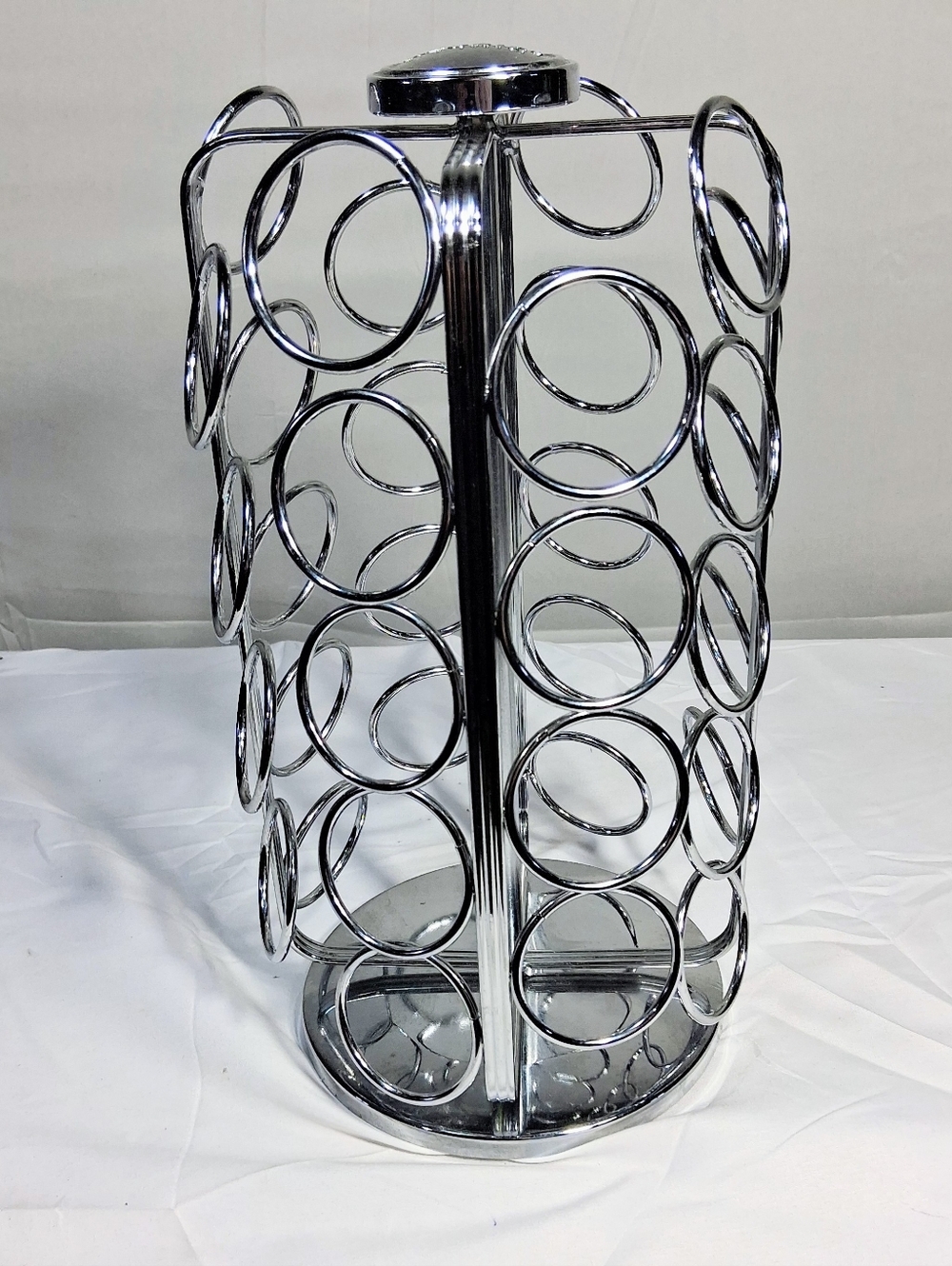 36 Cup Keurig Kcup Lazy Susan Silver Like New Stand - Picture 9 of 9